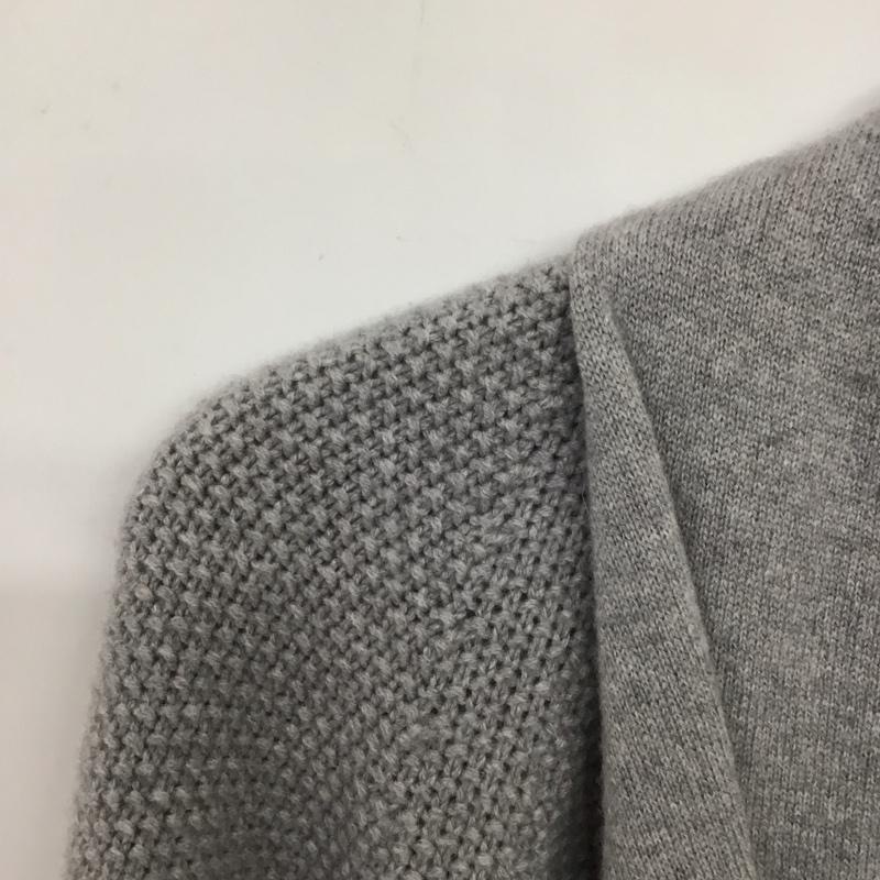 ファビアナフィリッピ FABIANA FILIPPI カーディガン 長袖 QW2213327 ショールカラー S 無地 灰 / グレー / レディース USED 古着 中古 10133751