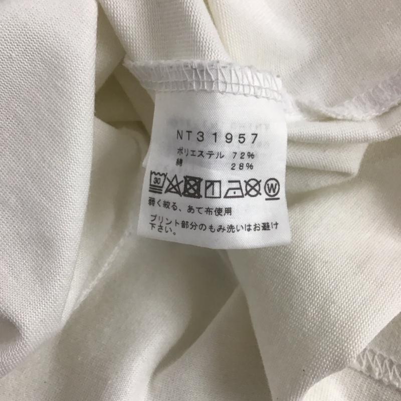 ザノースフェイス THE NORTH FACE Tシャツ 半袖 nt31957 半袖Tシャツ プリントTシャツ クルーネックカットソー XL ロゴ、文字 白 / ホワイト / メンズ USED 古着 中古 10142989