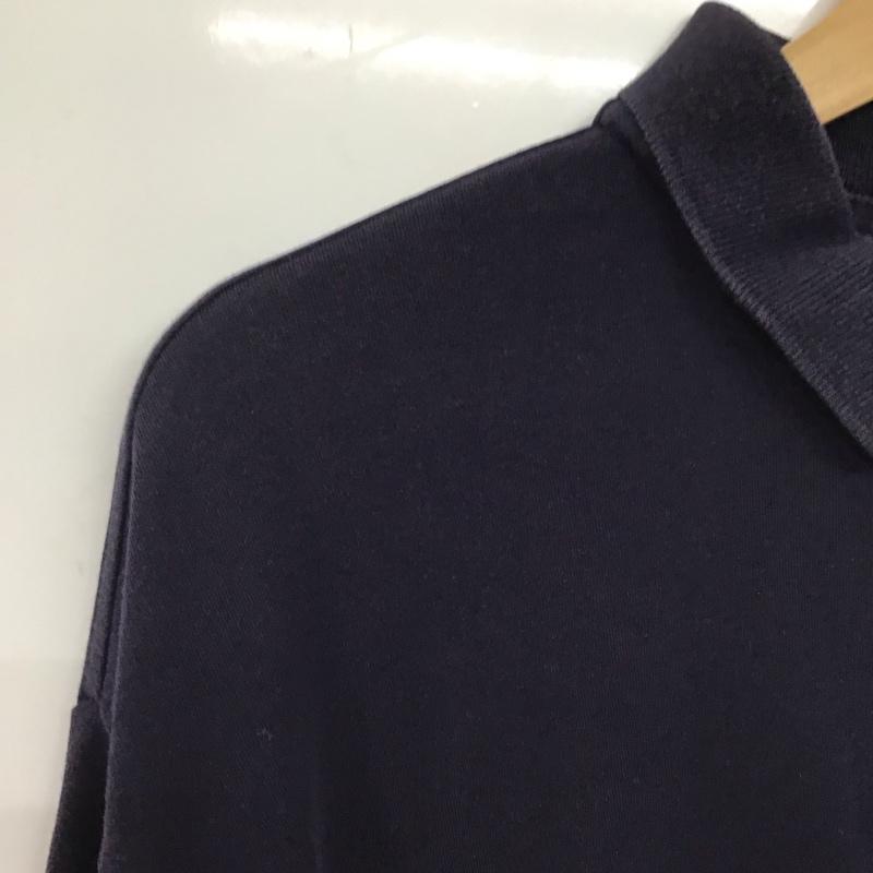 ポロラルフローレン POLO RALPH LAUREN ポロシャツ 長袖 長袖ポロシャツ 長袖カットソー カラーシャツ XL ロゴ、文字 紺 / ネイビー / メンズ USED 古着 中古 10137304