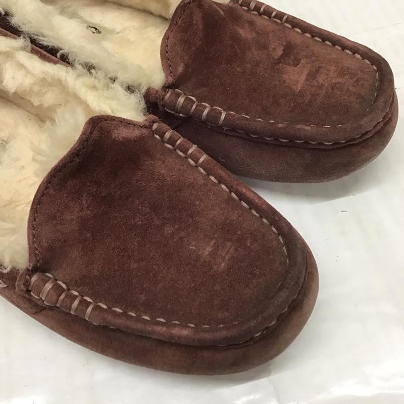 アグ UGG カジュアルシューズ カジュアルシューズ 3312 ANSLEY モカシン 23cm 23.0cm ロゴ、文字 紫 / パープル / レディース USED 古着 中古 10117347