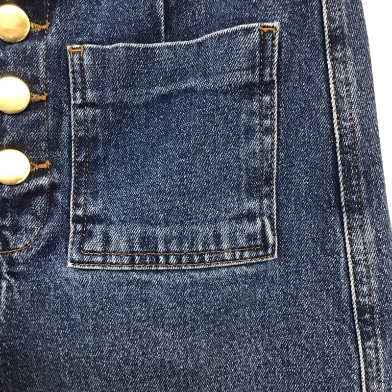 ザラ ZARA パンツ デニム、ジーンズ 36 無地 インディゴ / インディゴ / レディース USED 古着 中古 10136937