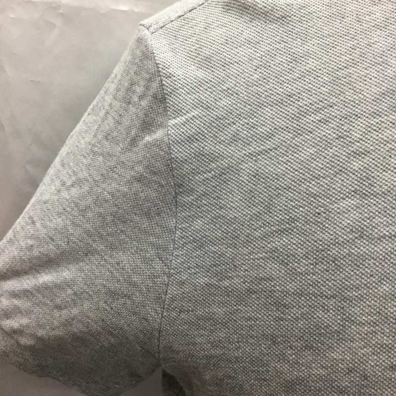 ラコステ LACOSTE ポロシャツ 半袖 半袖ポロシャツ カラーシャツ 半袖カットソー 5 ロゴ、文字 灰 / グレー / メンズ USED 古着 中古 10106508