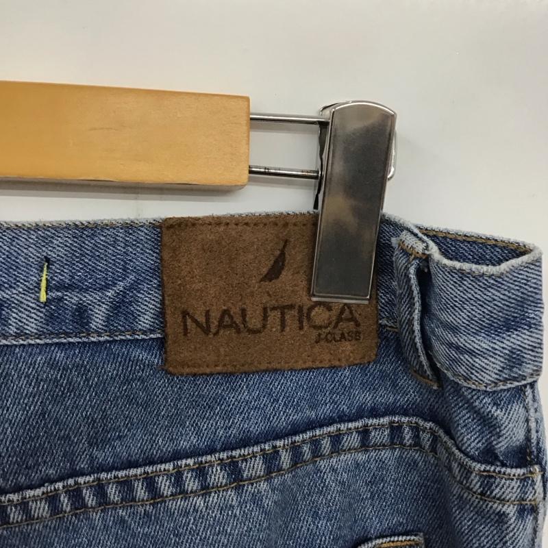 ノーティカ NAUTICA パンツ デニム、ジーンズ デニムパンツ ワイドパンツ カジュアルパンツ 33インチ 無地 インディゴ / インディゴ / メンズ USED 古着 中古 10134566