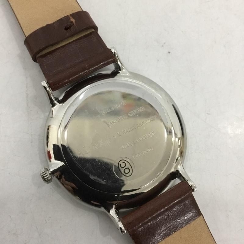 アデクス ADEXE 腕時計 アナログ(クォーツ式) 1868B-03 レザー ロゴ、文字 茶 / ブラウン / メンズ USED 古着 中古 10135134