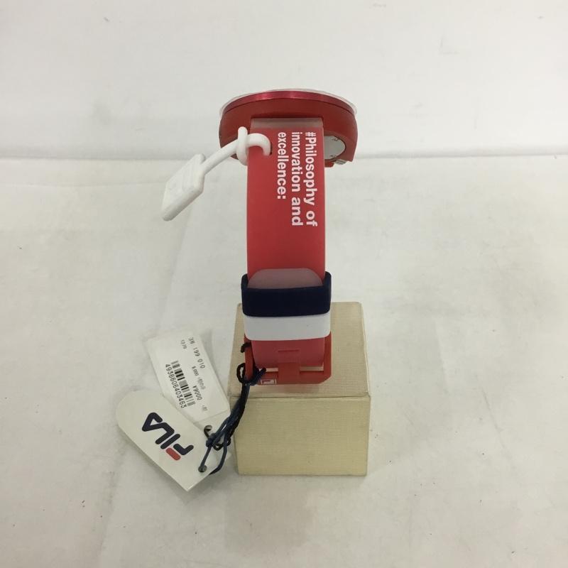 フィラ FILA 腕時計 アナログ(クォーツ式) 38-199-010 箱有 ロゴ、文字 赤 / レッド / メンズ USED 古着 中古 10134959
