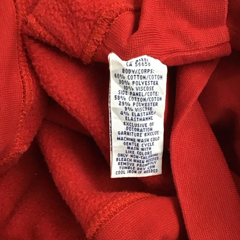 ポロラルフローレン POLO RALPH LAUREN トレーナー 長袖 長袖トレーナー スウェット クルーネック リブスウェットカットソー XXL ロゴ、文字 赤 / レッド /  メンズ USED 古着 中古 10120629