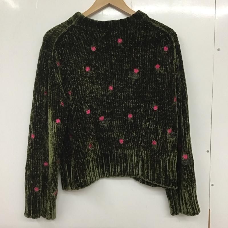 アイアムアイボイガル I AM I BOYGAL ニット、セーター 長袖 FREE 刺繍 緑 / グリーン / レディース USED 古着 中古 10136478
