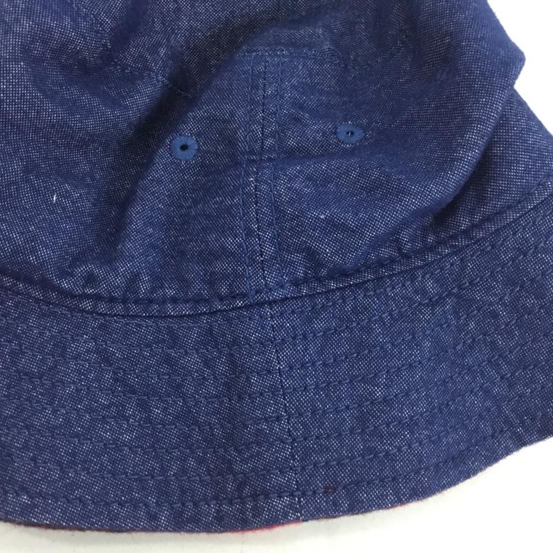 リー Lee 帽子 ハット LEE153914 バケットハット デニム タグ付き FREE ロゴ、文字 紺 / ネイビー / メンズ USED 古着 中古 10131598