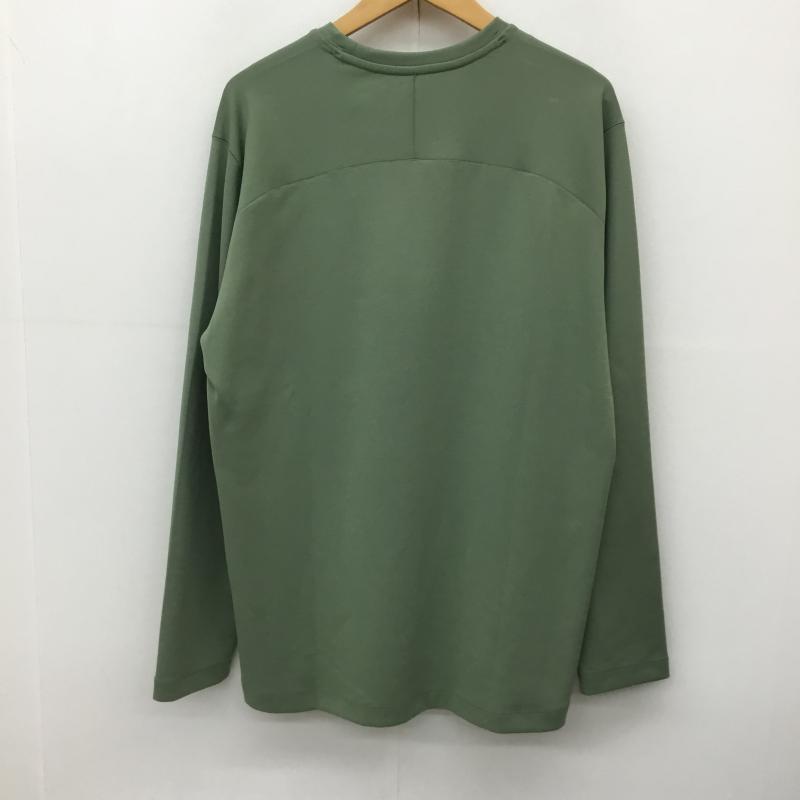 マウンテン ハード ウェアー MOUNTAIN HARDWEAR カットソー 長袖 OE0875-354 L ロゴ、文字 緑 / グリーン / メンズ USED 古着 中古 10139058