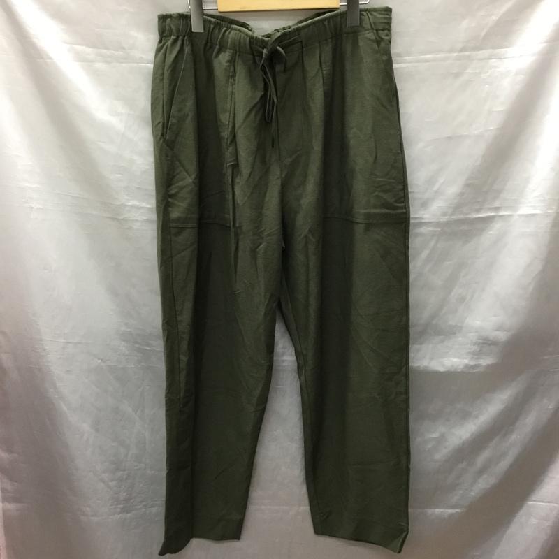レリューム relume パンツ ワークパンツ、ペインターパンツ 22-030-464-0420-2-0 ワイドパンツ ストレッチパンツ カジュアルパンツ L 無地 カーキ / カーキ /  メンズ USED 古着 中古 10121965