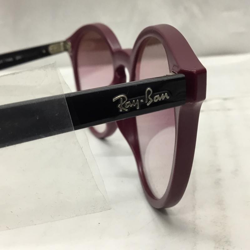 レイバン Ray-Ban めがね・サングラス サングラス RB4380-N-F 6418 0T ロゴ、文字 黒 / ブラック / X 紫 / パープル / メンズ USED 古着 中古 10111053