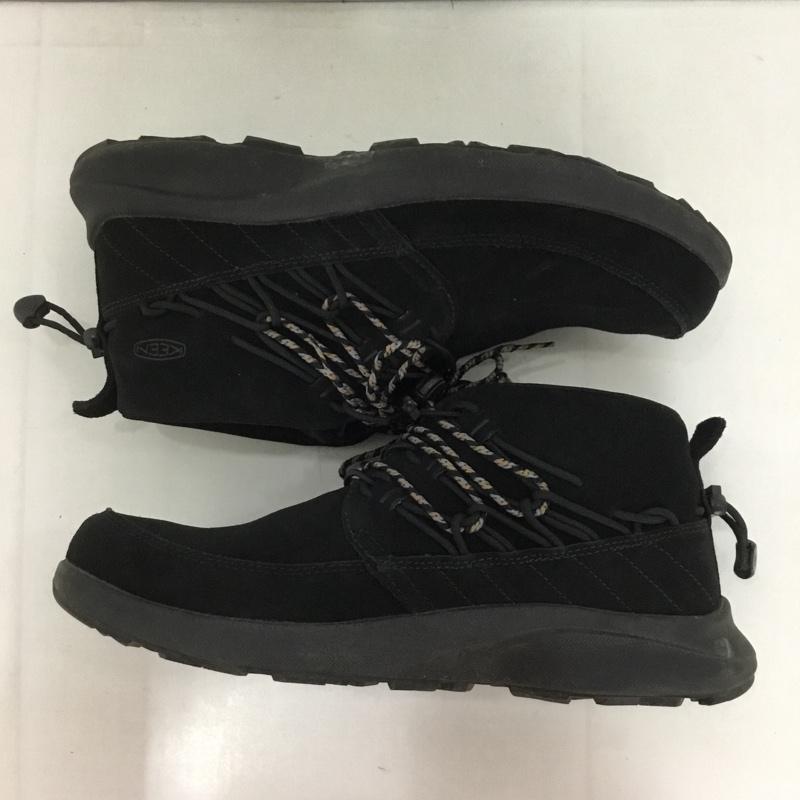 キーン KEEN アウトドアシューズ アウトドアシューズ 1026730 ユニーク チャッカ アウトドアスニーカー アウトドアブーツ 28cm 28.0cm 無地 黒 / ブラック / メンズ USED 古着 中古 10127780