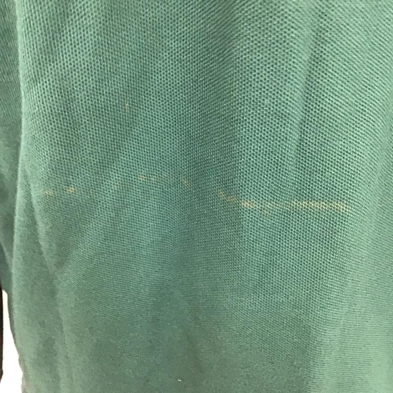 ブルックスブラザーズ BROOKS BROTHERS ポロシャツ 長袖 長袖ポロシャツ カラーシャツ 長袖カットソー M ロゴ、文字 緑 / グリーン /  メンズ USED 古着 中古 10111144
