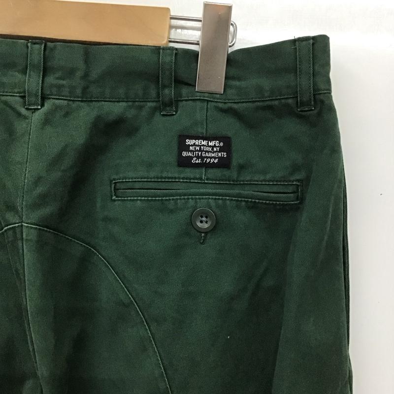 シュプリーム Supreme パンツ デニム、ジーンズ ワークパンツ ワイドパンツ カジュアルパンツ 32インチ 無地 緑 / グリーン / メンズ USED 古着 中古 10129226