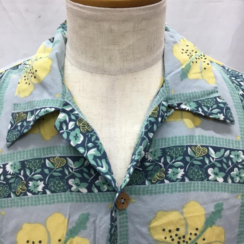 古着 USED シャツ、ブラウス 半袖 半袖シャツ カラーシャツ 半袖カットソー アロハシャツ M 総柄 X 花柄 マルチカラー / マルチカラー / メンズ USED 古着 中古 10106434