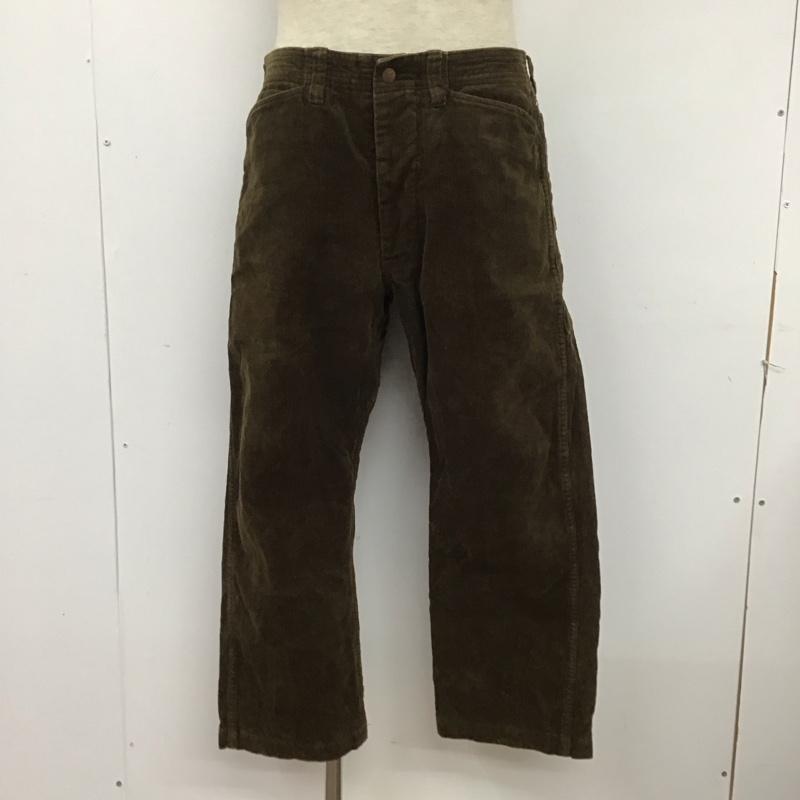ササフラス SASSAFRAS パンツ デニム、ジーンズ コーデュロイパンツ ワイドパンツ ストレートパンツ カジュアルパンツ S 無地 茶 / ブラウン /  メンズ USED 古着 中古 10124843