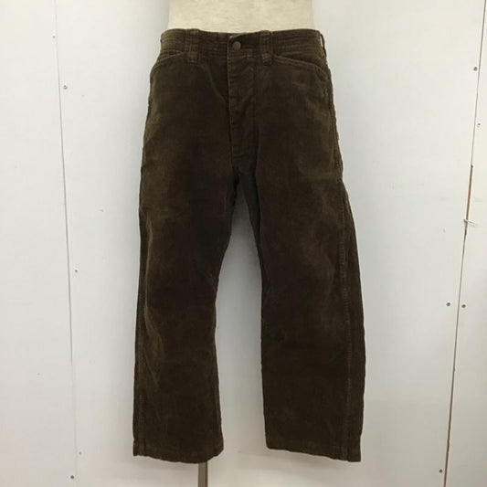ササフラス SASSAFRAS パンツ デニム、ジーンズ コーデュロイパンツ ワイドパンツ ストレートパンツ カジュアルパンツ S 無地 茶 / ブラウン /  メンズ USED 古着 中古 10124843