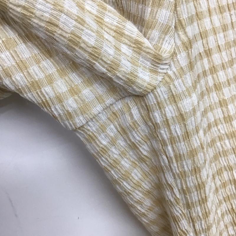 フリークスストア FREAK S STORE ボトムス ボトムス 232-3452 ワッシャーチェックイージーパンツ FREE チェック 白 / ホワイト / X ベージュ / ベージュ / レディース USED 古着 中古 10138907