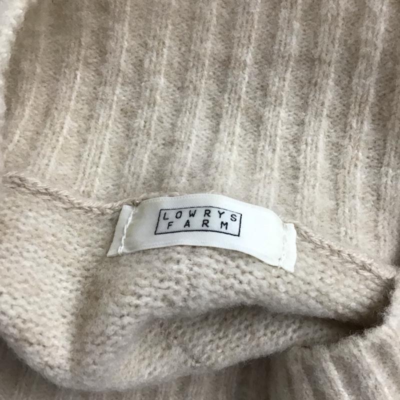 ローリーズファーム LOWRYS FARM ニット、セーター 長袖 FREE 無地 ベージュ / ベージュ / レディース USED 古着 中古 10122244
