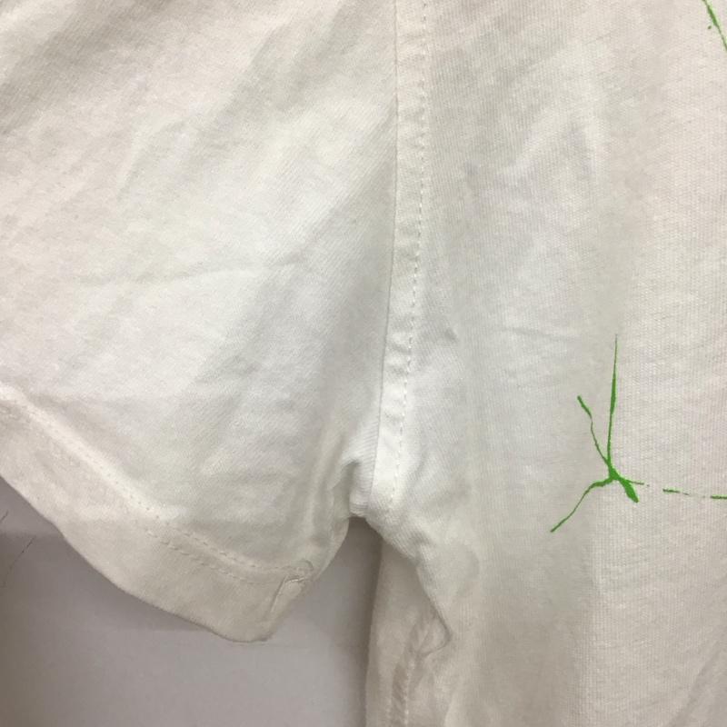 ザラ ZARA Tシャツ 半袖 半袖カットソー プリントTシャツ クルーネックカットソー S プリント 白 / ホワイト / レディース USED 古着 中古 10136763