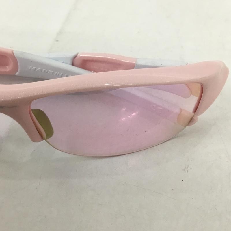 オークリー OAKLEY めがね・サングラス サングラス 03-886J FLAK JACKET スポーツサングラス ミラーレンズ 箱有 ロゴ、文字 桃 / ピンク / メンズ USED 古着 中古 10129382