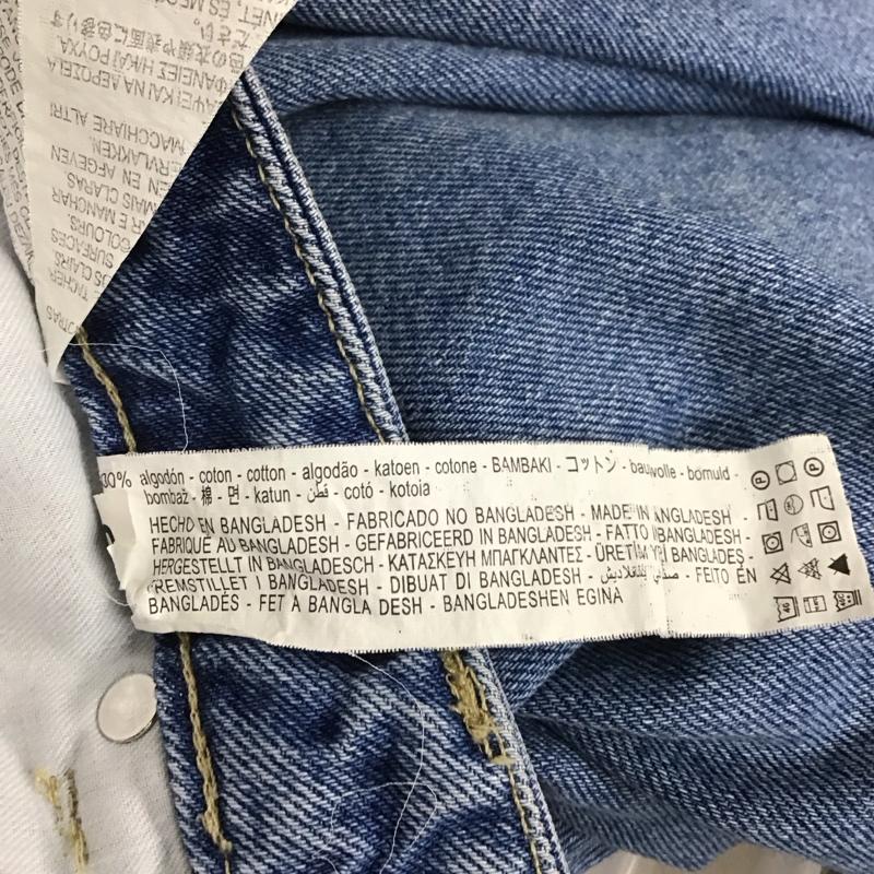 ザラ ZARA パンツ デニム、ジーンズ 36 無地 水色 / ライトブルー / レディース USED 古着 中古 10106442