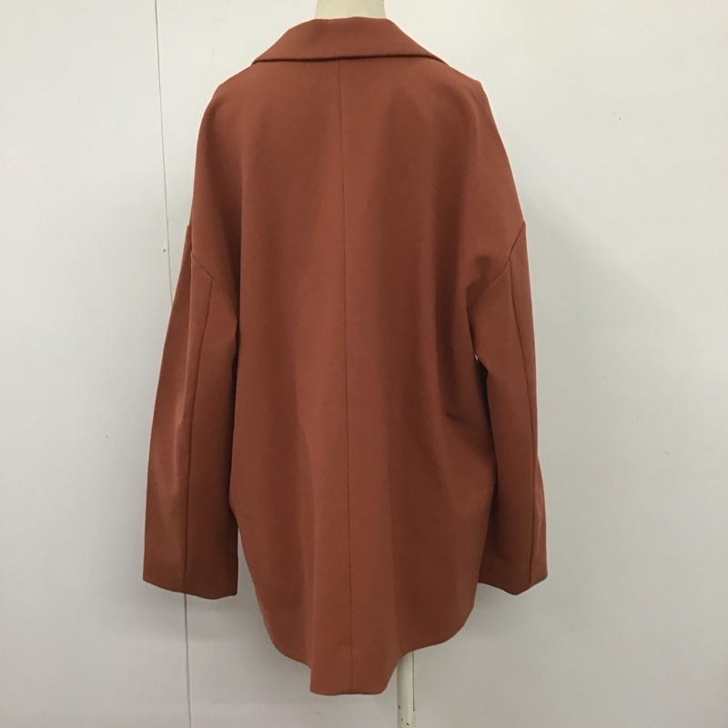 マウジー MOUSSY ジャケット、上着 ジャケット、ブレザー 010EA730-7010 BOXY SINGLE JACKET タグ付き FREE 無地 茶 / ブラウン / レディース USED 古着 中古 10107069