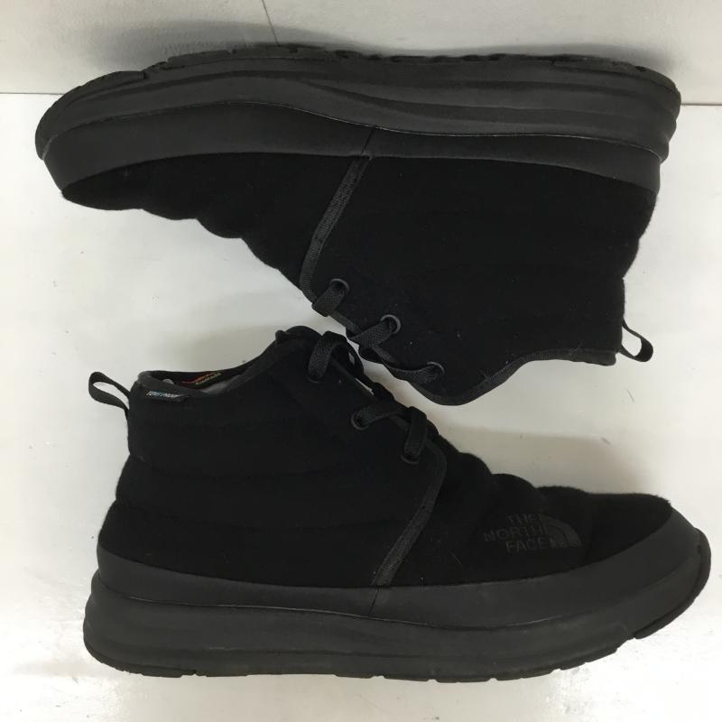 ザノースフェイス THE NORTH FACE ブーツ ショートブーツ NF51986 ウォータープルーフチャッカヌプシトラクションライト 27.0cm ロゴ、文字 黒 / ブラック / メンズ USED 古着 中古 10136324