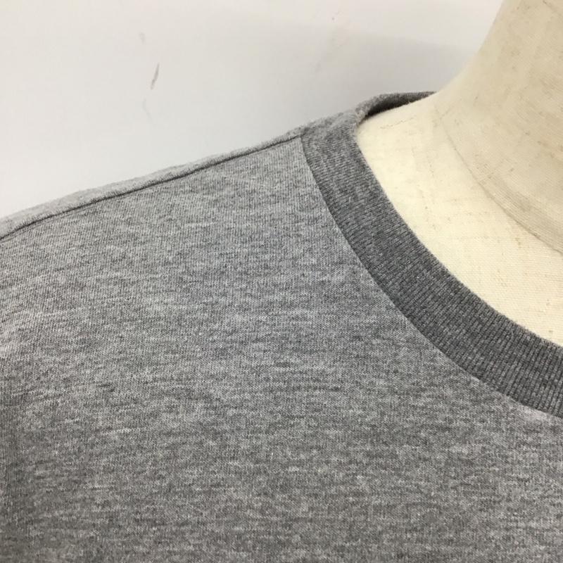 ザノースフェイス THE NORTH FACE Tシャツ 半袖 NT31702 クルーネック L ロゴ、文字 灰 / グレー / メンズ USED 古着 中古 10115599