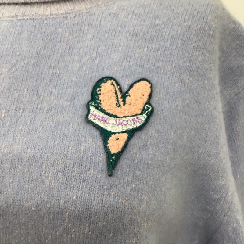 マークジェイコブス MARCJACOBS ニット、セーター 長袖 N610W01RE21 タートルネック L ワンポイント 紫 / パープル /  レディース USED 古着 中古 10112044