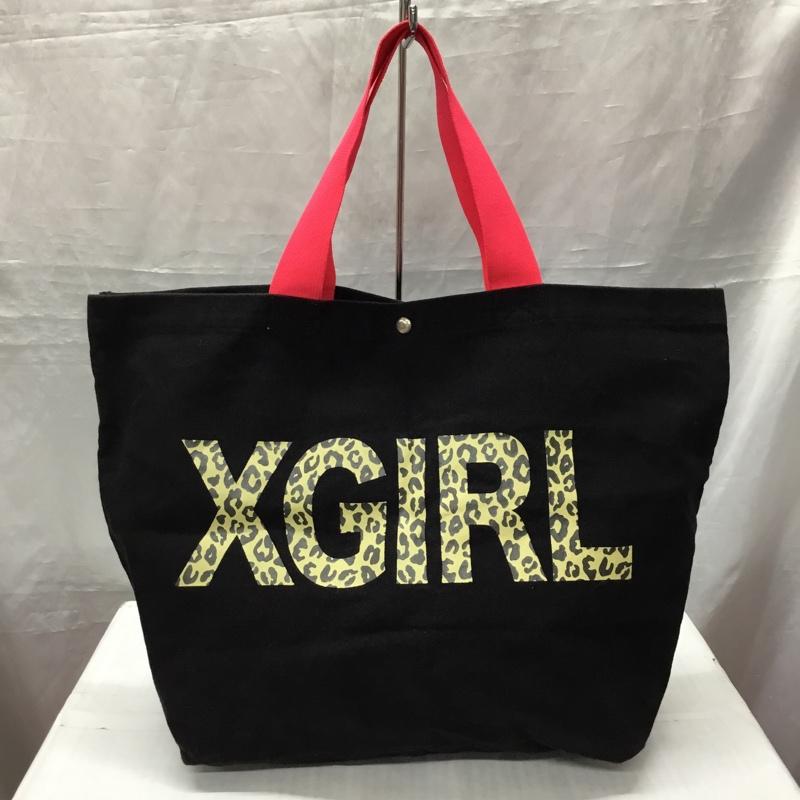 エックスガール X-girl トートバッグ トートバッグ 0531066 コットン ロゴ、文字 黒 / ブラック / レディース USED 古着 中古 10122310