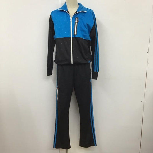 アディダスオリジナルス adidas originals セットアップ セットアップ f81849 ジャージ ファイアーバード トラックパンツ セットアップ 2点セット L ロゴ、文字 黒 / ブラック / X 青 / ブルー /  メンズ USED 古着 中古 10127996