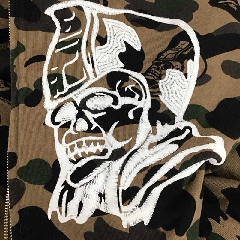 アーサスベイプ URSUS BAPE パーカー 長袖 ジップアップ XL 総柄 マルチカラー / マルチカラー / メンズ USED 古着 中古 10131227