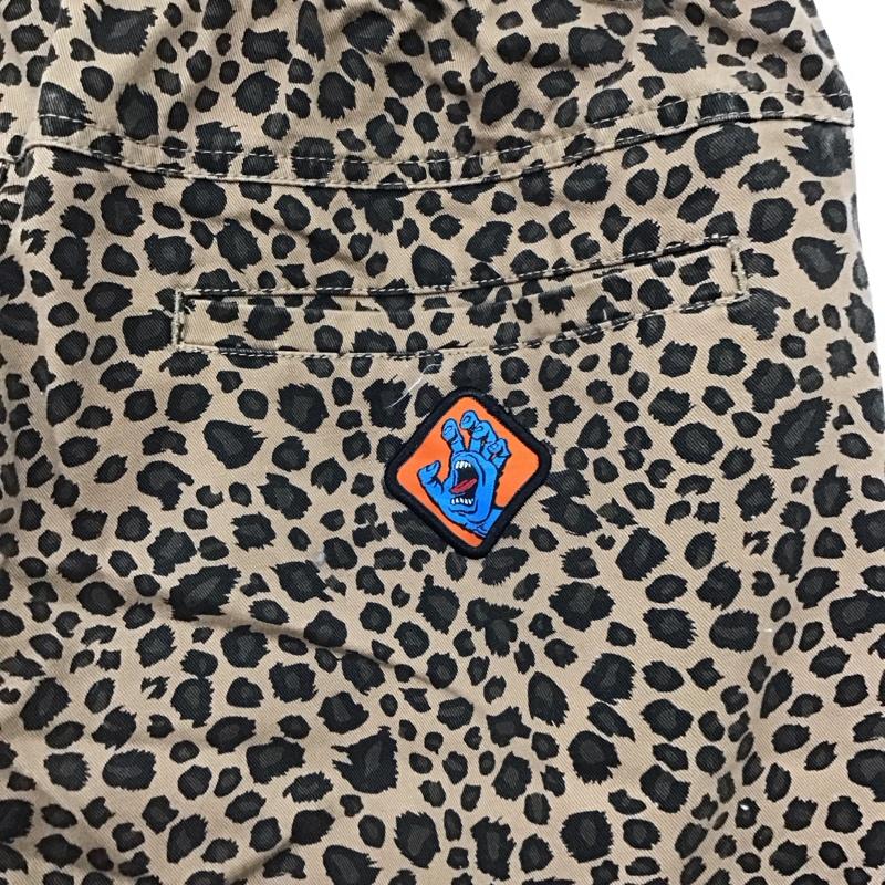 サンタクルーズ SANTA CRUZ パンツ ワークパンツ、ペインターパンツ ワークパンツ ワイドパンツ カジュアルパンツ L ヒョウ柄・レオパード柄 茶 / ブラウン /  メンズ USED 古着 中古 10123686