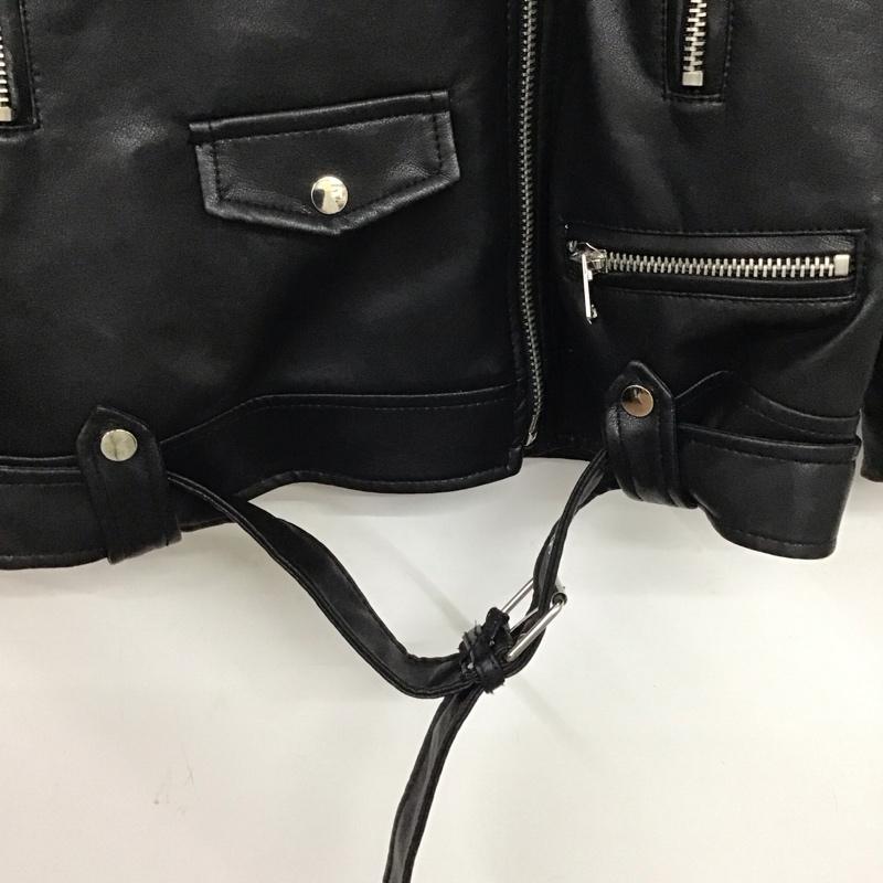 古着 USED ジャケット、上着 ライダース stradivarius L 無地 黒 / ブラック / レディース USED 古着 中古 10134274