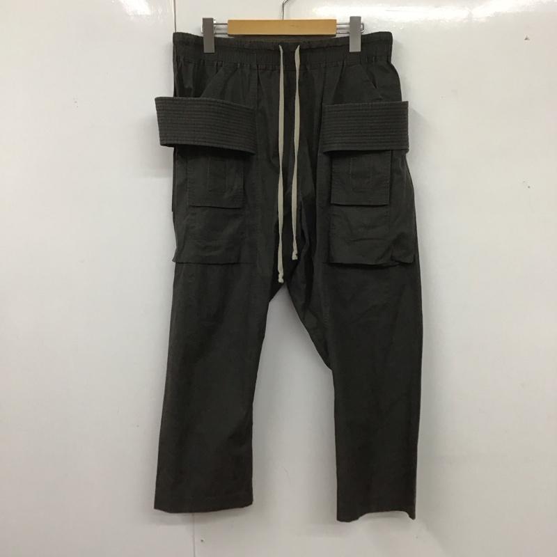 ダークシャドウ DRKSHDW パンツ ワークパンツ、ペインターパンツ 22SS CreatchCargoCroppedDrawstring ワイドパンツ L 無地 灰 / グレー / メンズ USED 古着 中古 10126187