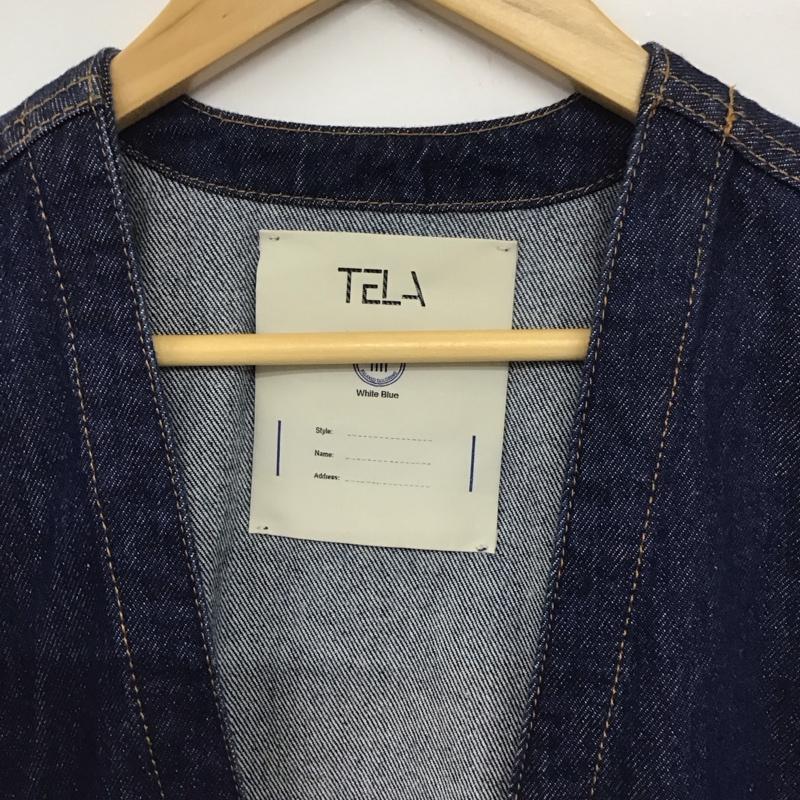 テラ TELA ベスト ベスト デニム S 無地 インディゴ / インディゴ / レディース USED 古着 中古 10133169