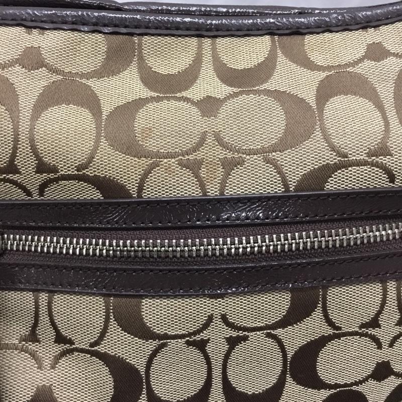 コーチ COACH トートバッグ トートバッグ F29941 シグネチャー 総柄 ベージュ / ベージュ / X ダークブラウン / ダークブラウン / レディース USED 古着 中古 10120737