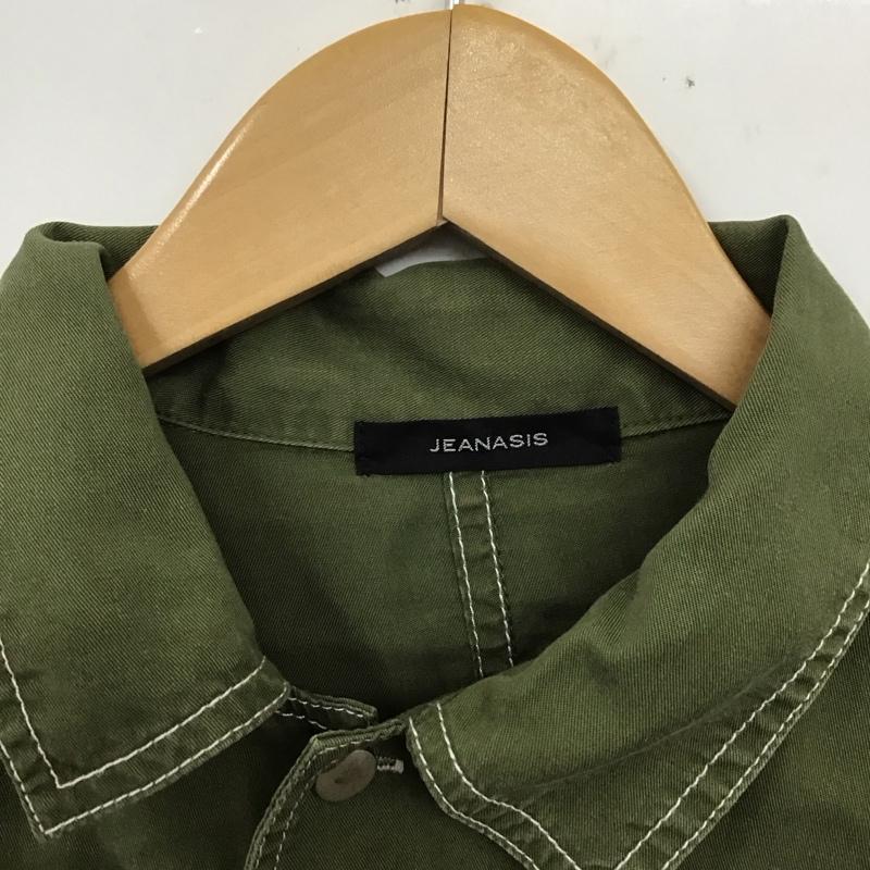 ジーナシス JEANASIS シャツ、ブラウス 長袖 FREE 無地 カーキ / カーキ / レディース USED 古着 中古 10129827