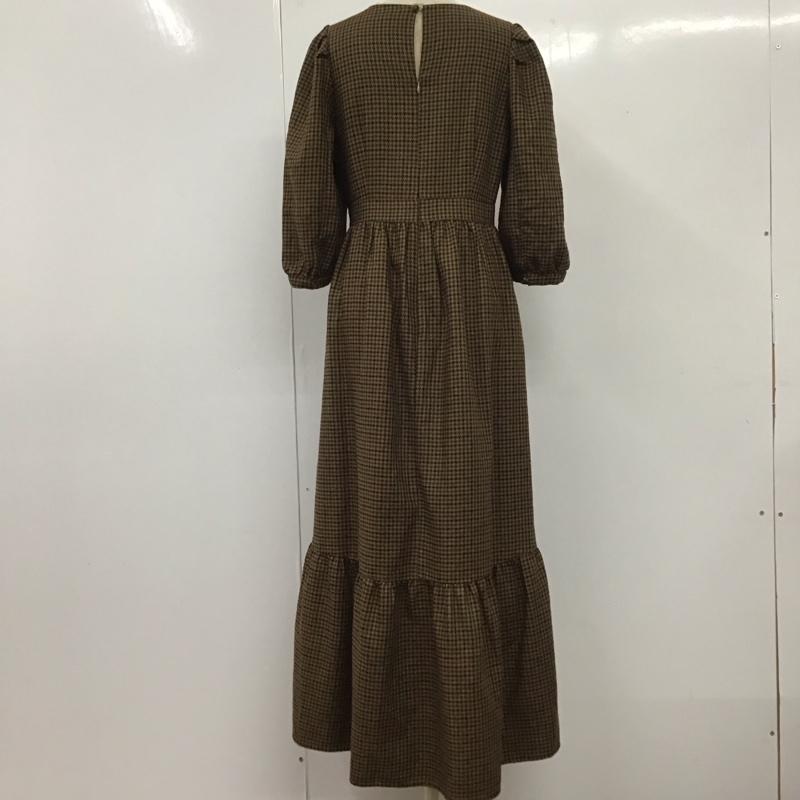 マウジー MOUSSY ワンピース ロングスカート 010dag30-5900 CHECKPUFFSLEEVEドレス ロングワンピース フレアスカート 1 チェック マルチカラー / マルチカラー / レディース USED 古着 中古 10112204