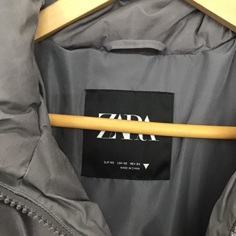 ザラ ZARA ジャケット、上着 ジャケット、ブレザー 5320 719 819 中綿ジャケット スタンドカラー XS 無地 灰 / グレー / レディース USED 古着 中古 10138681
