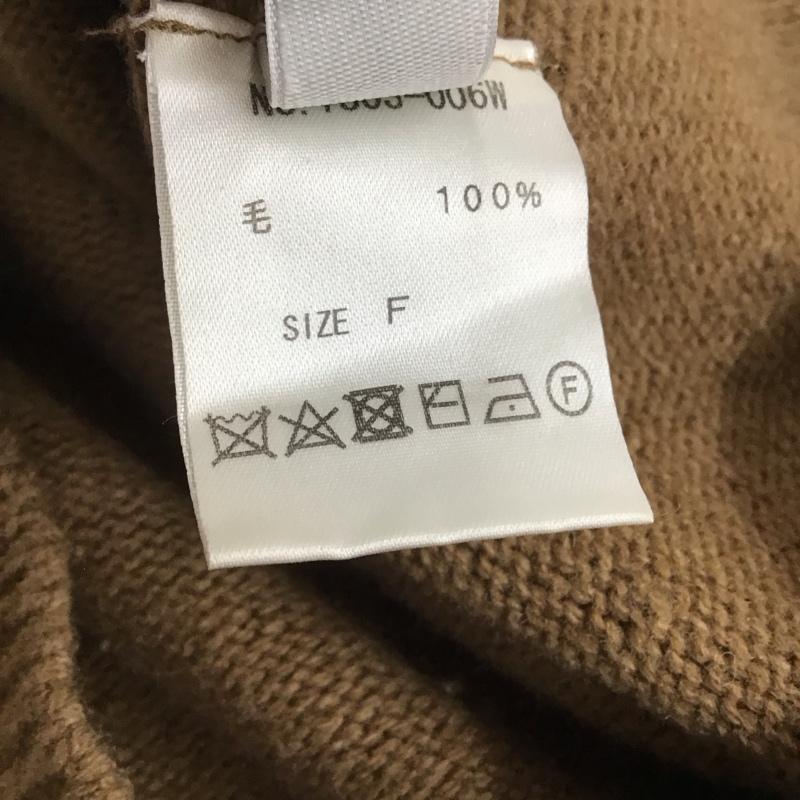 クレプスキュール crepuscule カーディガン 長袖 1803-006w FREE 無地 茶 / ブラウン / レディース USED 古着 中古 10141606