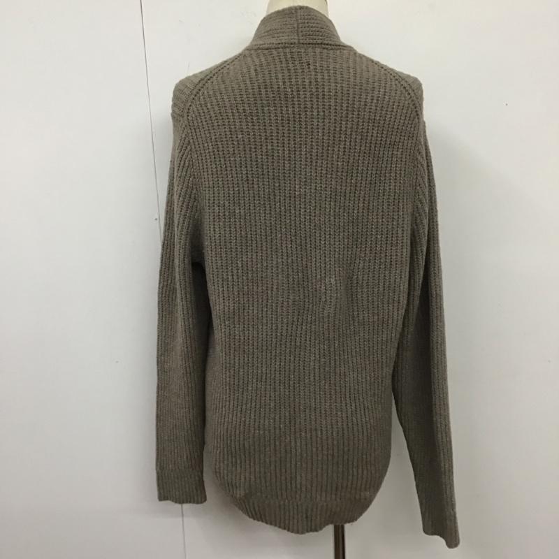 アバクロンビーアンドフィッチ ABERCROMBIE&FITCH カーディガン 長袖 長袖ニットカーディガン リブニットカーディガン 前ボタン XXL 無地 茶 / ブラウン / メンズ USED 古着 中古 10110422