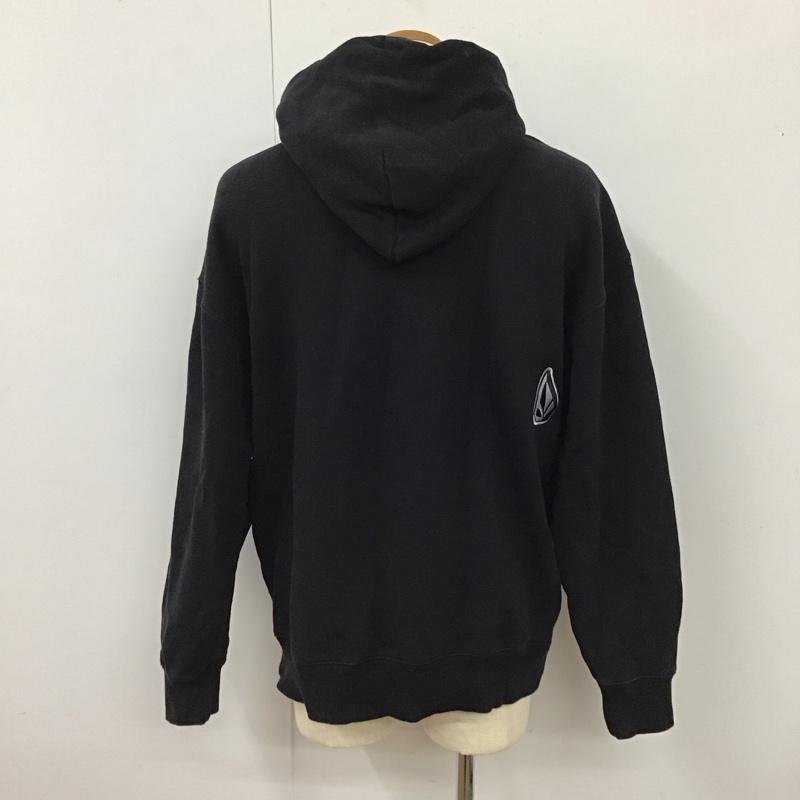 ボルコム VOLCOM パーカー 長袖 長袖パーカー フード付きパーカー プリントスウェット トレーナー L プリント 黒 / ブラック / メンズ USED 古着 中古 10114501