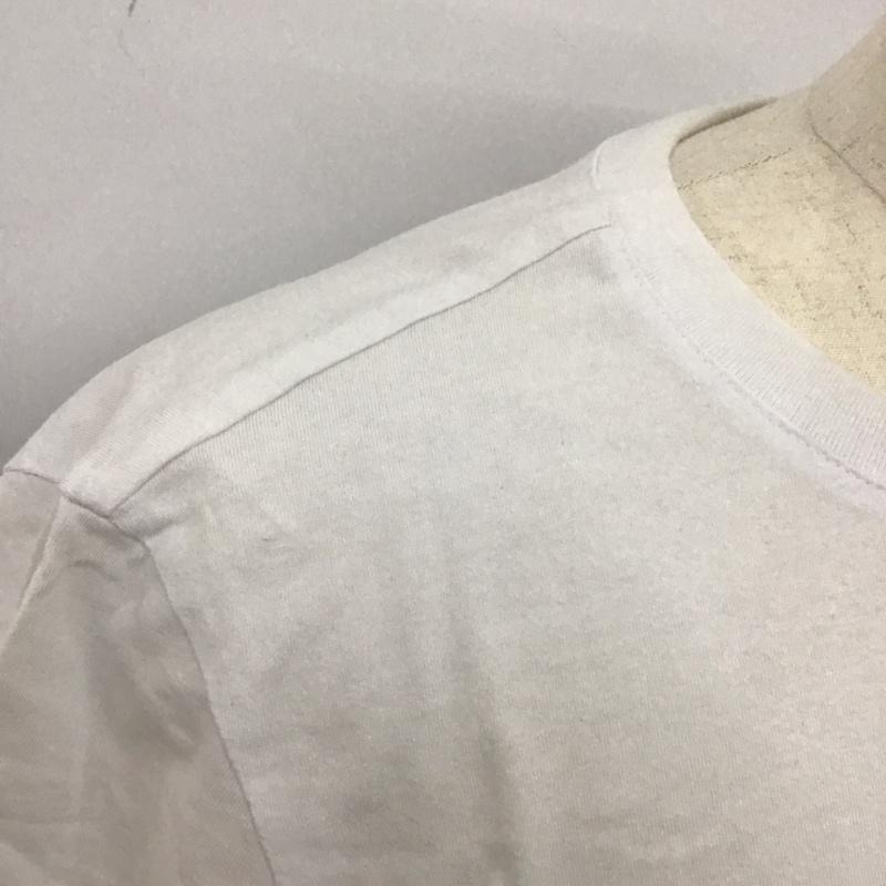 ゲス Guess Tシャツ 半袖 半袖カットソー プリントTシャツ クルーネックカットソー L ロゴ、文字 白 / ホワイト / メンズ USED 古着 中古 10113748