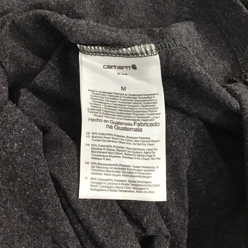 カーハート Carhartt Tシャツ 半袖 半袖カットソー プリントTシャツ クルーネックカットソー M ロゴ、文字 灰 / グレー / メンズ USED 古着 中古 10139703