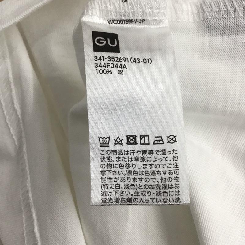 ジーユー GU Tシャツ 半袖 341-352691 グラフィックTUNDERCOVER1 半袖カットソー プリントTシャツ L プリント 白 / ホワイト / メンズ USED 古着 中古 10132886