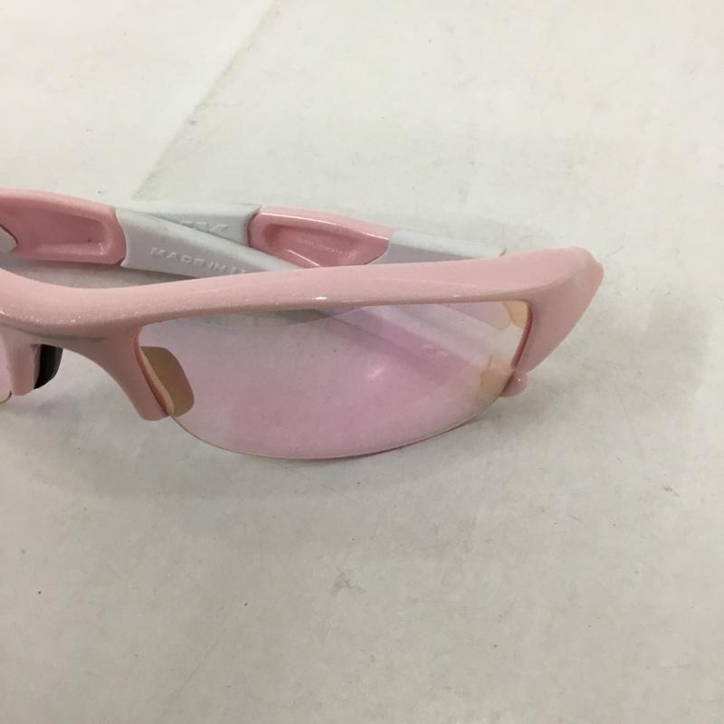 オークリー OAKLEY めがね・サングラス サングラス 03-886J FLAK JACKET スポーツサングラス ミラーレンズ 箱有 ロゴ、文字 桃 / ピンク / X 白 / ホワイト / メンズ USED 古着 中古 10129390