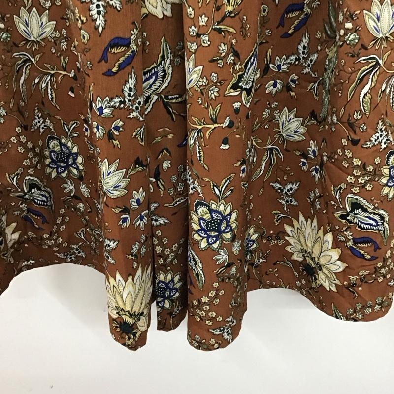 チャオパニック CIAOPANIC ボトムス ボトムス ワイドパンツ FREE 総柄 茶 / ブラウン / レディース USED 古着 中古 10138064
