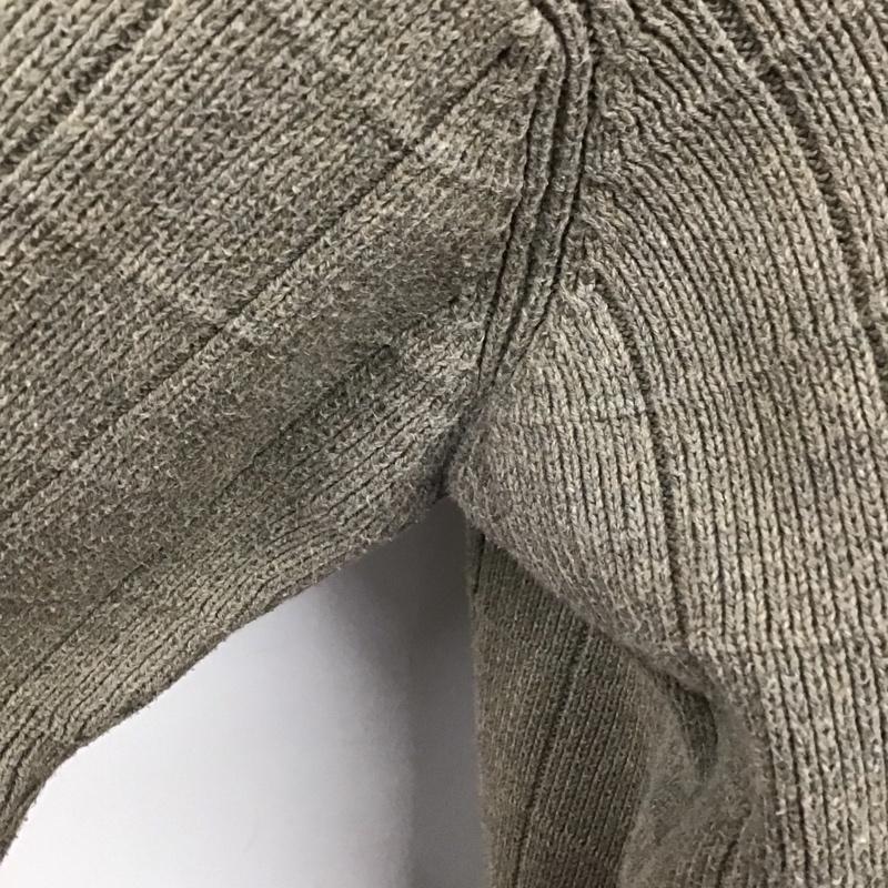 アイゾッド IZOD ニット、セーター 長袖 長袖ニットカットソー ニット セーター クルーネックニット M ロゴ、文字 茶 / ブラウン / メンズ USED 古着 中古 10122013